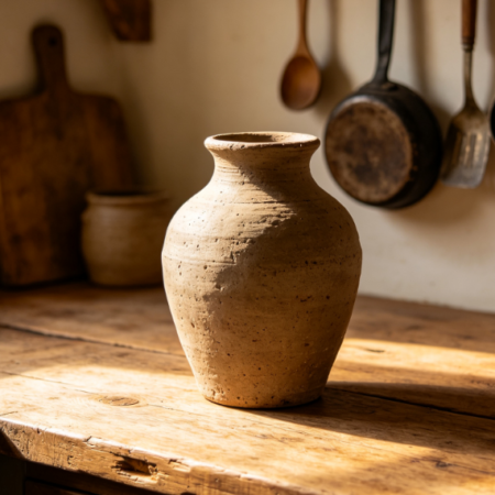 Vintage Terracotta Jar Vase